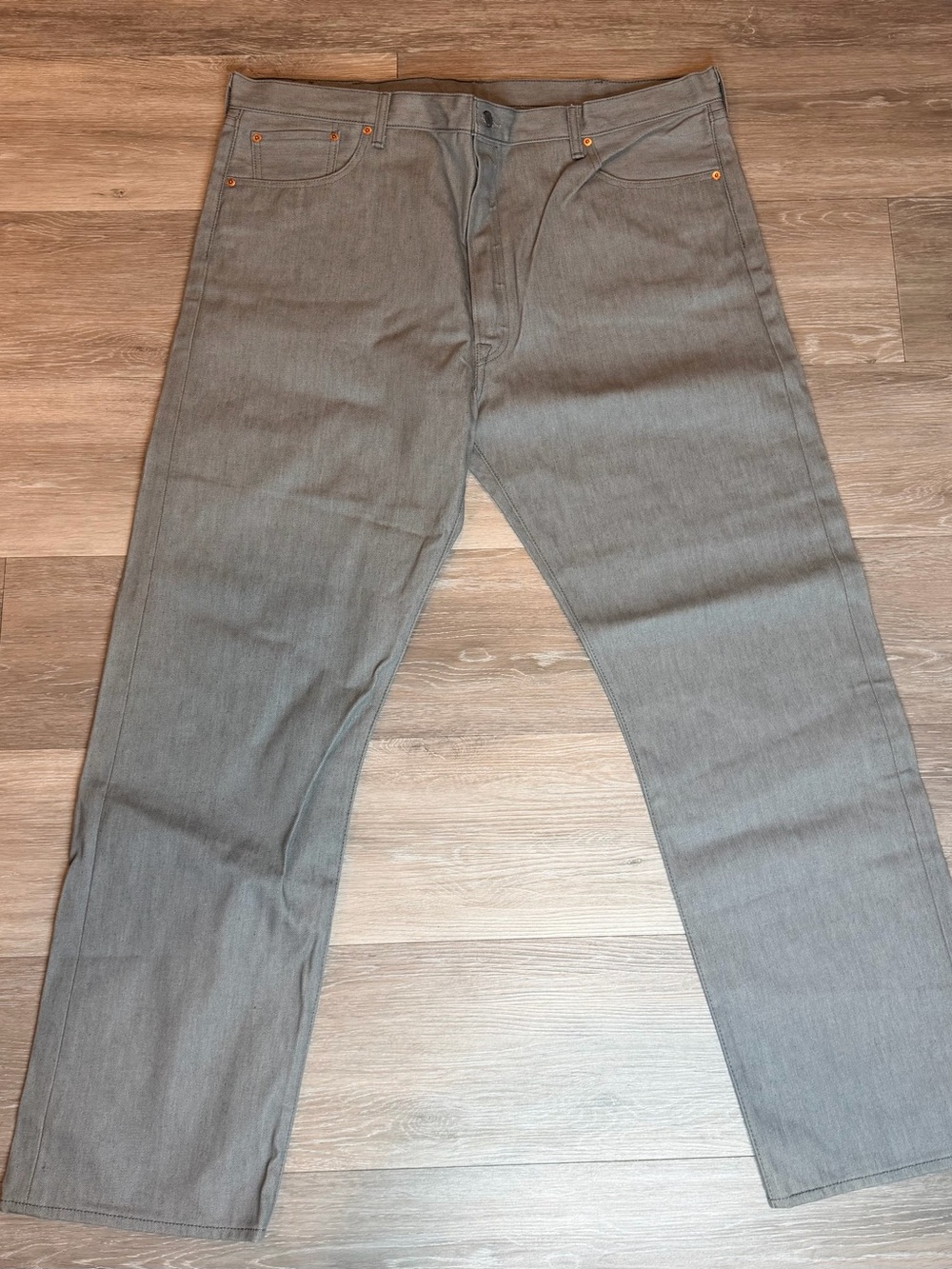 Levi's Men's 501 Straight Jeans in Gray